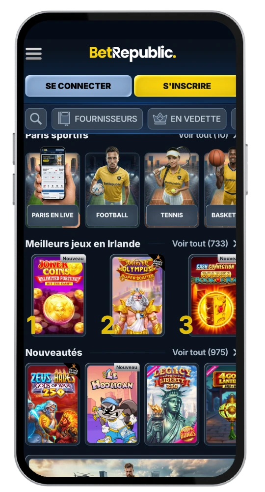 BetRepublic casino se connecter