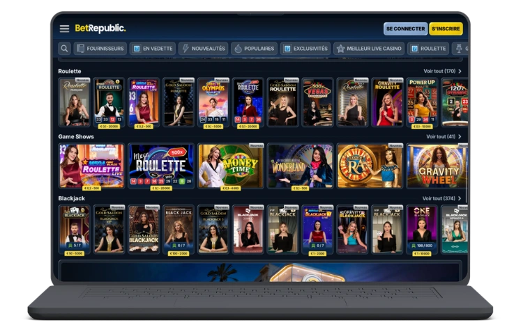 BetRepublic casino connexion